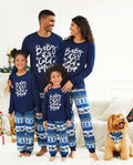 PatPat Family Matching Christmas Pajamas Baby It's Cold Outside Print Blue