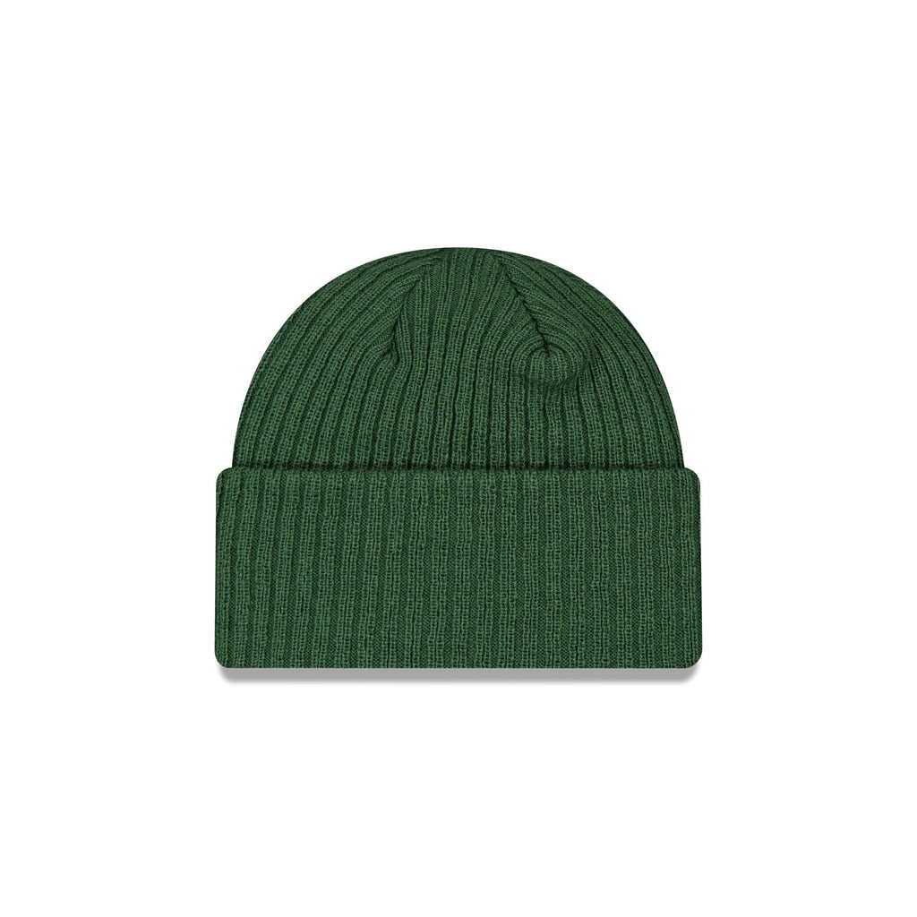 New York Yankees Wide Cuff Green Beanie Hat